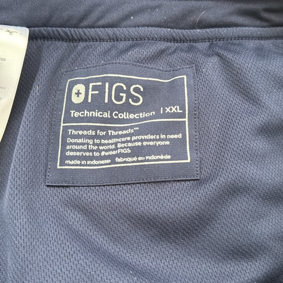 FIGS Zamora™ FREEx™ High waisted Jogger Scrub Pants Navy XXL - Picture 11 of 11